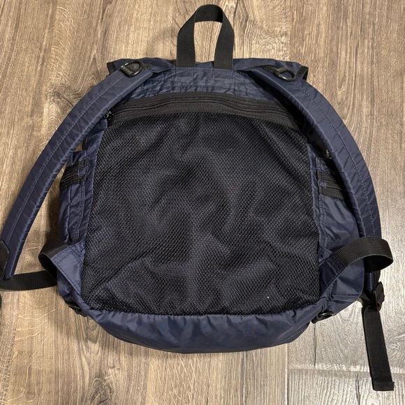 Y2K GAP Nylon Tech Backpack Rucksack Vintage 90s GORPcore Two Strap Navy Blue - Picture 4 of 15